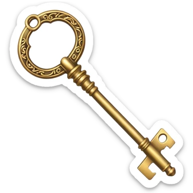 chest key sticker