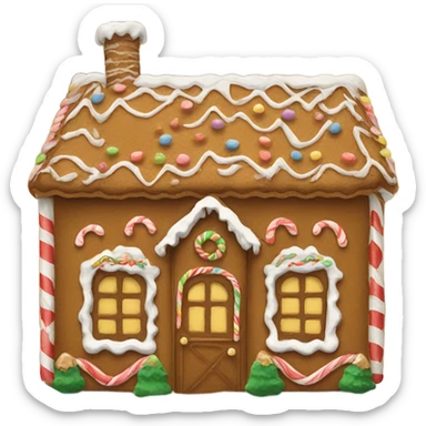 Gingerbread house sticker