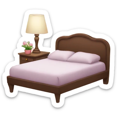 Romantic bed sticker