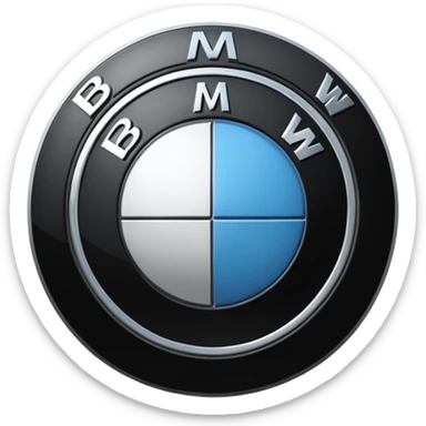 Bmw logo sticker