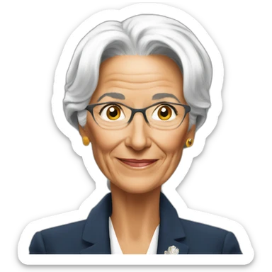 christine lagarde sticker