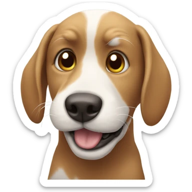 dog and cat smil sticker