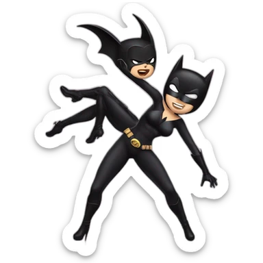 batman spanking catwoman sticker