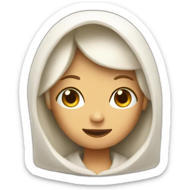 Holly burrito angel person sticker