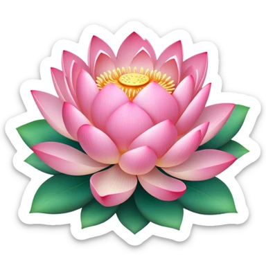 bouquet of lotus flowers sticker