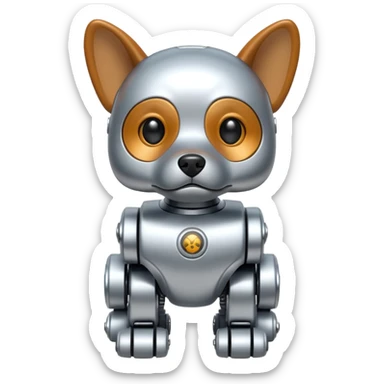 Mini Robots Dog, front view sticker