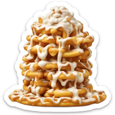 Funnel Cake sticker