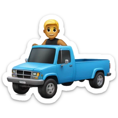 Ken doll on a cyber truck  sticker