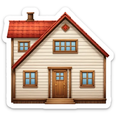 a paneled house from the USSR  sticker