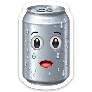 soda can without any face. sticker