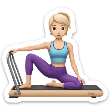 pilates girl sticker