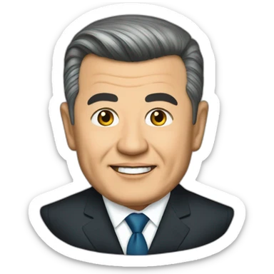 uzbekistans president shavkat mirziyoyev sticker