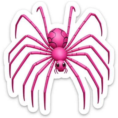 Mommy Long Legs character from Poppy Playtime, pink stretchy spider-like toy sticker