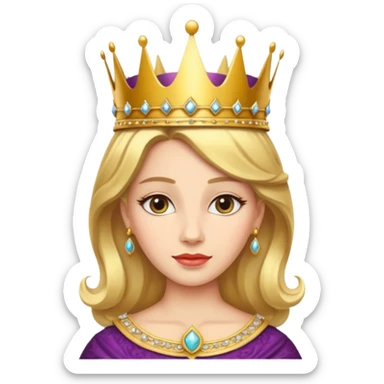 queen crown sticker