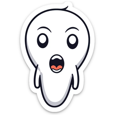 shocked face screaming sticker