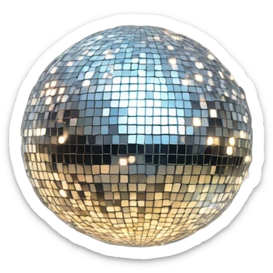 Mirrorball sparkling sticker