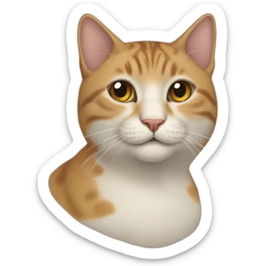 cat mongol sticker