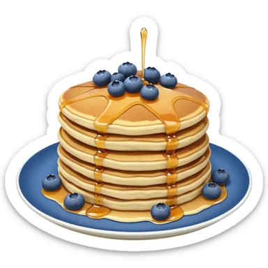 Blueberry pancakes sticker