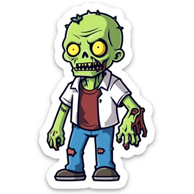 Me transforme em um zumbi sticker