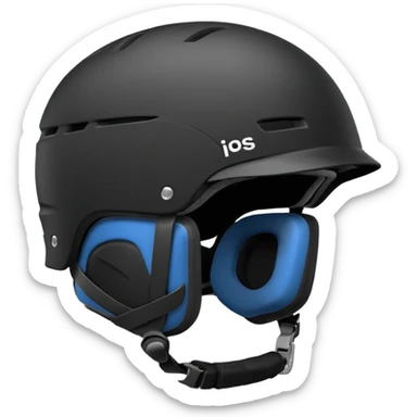 ski helmet without goggles sticker