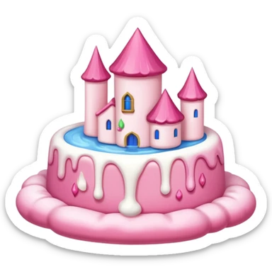 pink melting candy marshmallow renaissance landscape sticker