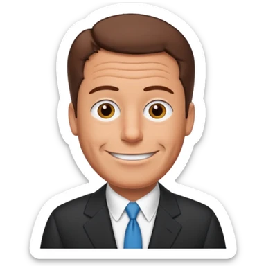 Create an emoji of Epstein waving to the camera in Family Guy style but make it especially like Epstein and not like all old guys sticker