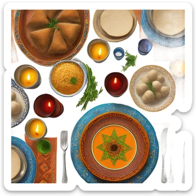 Moroccan Shabbat dinner  sticker