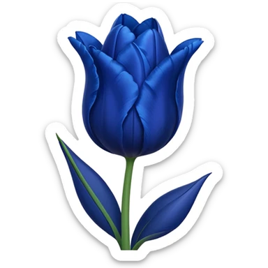 Dark blue tulip sticker