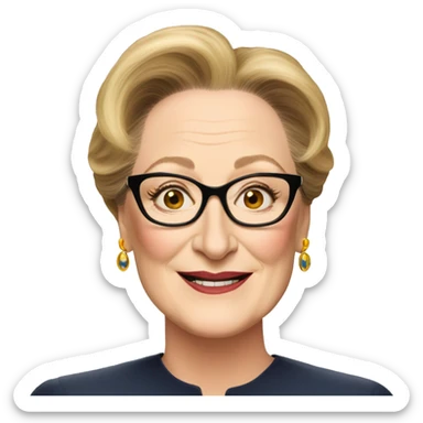 meryl streep sticker