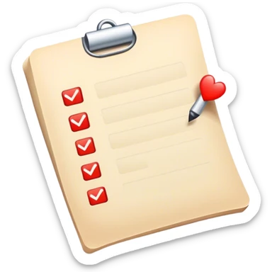 a form with lots of check boxes sticker