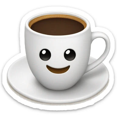 Coffee cup sticker