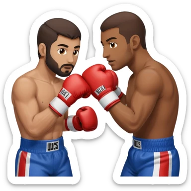 brown muslim man hitting white english man sticker