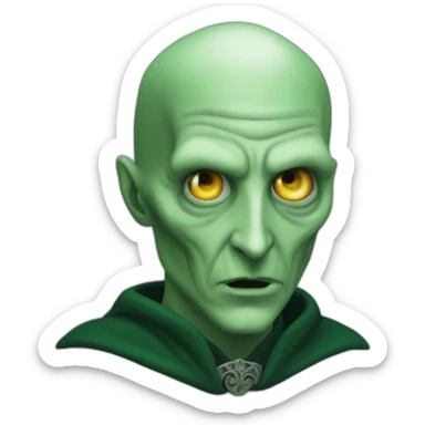 lord voldemort green spell sticker