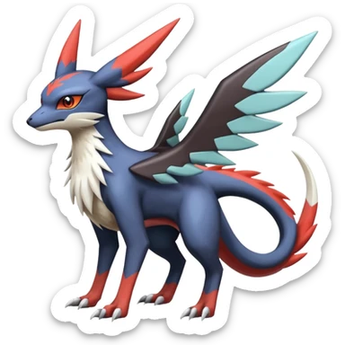  Nargacuga-Latias-Umbreon-Noivern-Silvally-Pokémon-Fakémon-fusion (full body) sticker
