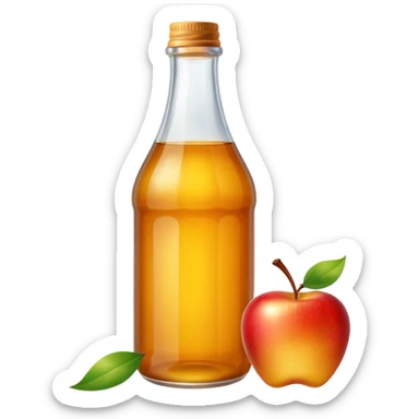 jus de pommes en bouteille sticker