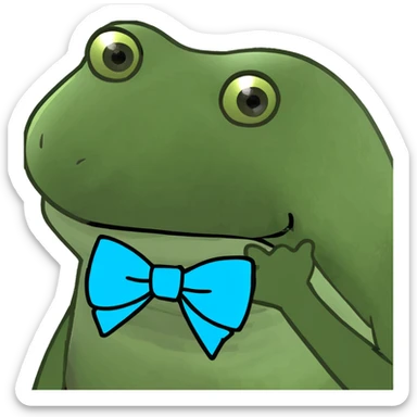 Strawberry and a bow sticker