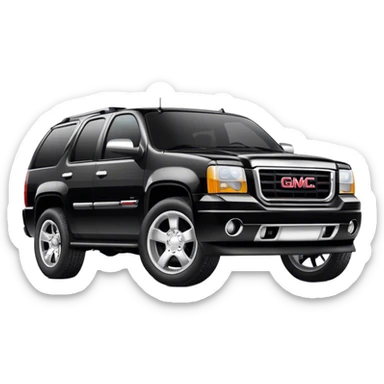 Black gmc suv sticker