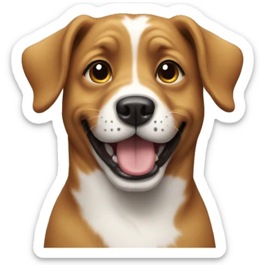 Dog happy sticker