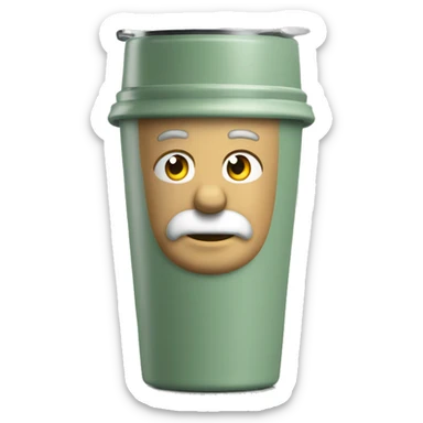 Sage green Stanley tumbler cup  sticker