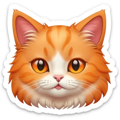 Gato sonrojado sticker