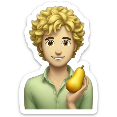 Mika avec une patate  sticker