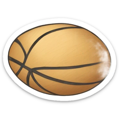 a drawing of a ball in the floor of a school sticker