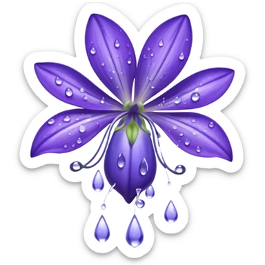 Bluebell flower full of sorrows  sticker