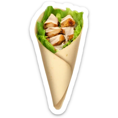 Chicken caesar wrap sticker
