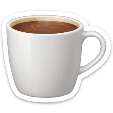 tasse de chocolat chaud chaude  sticker