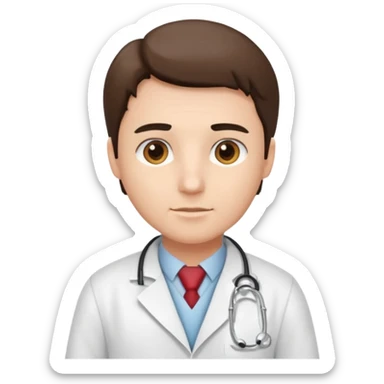 A doctor creating a protocol sticker