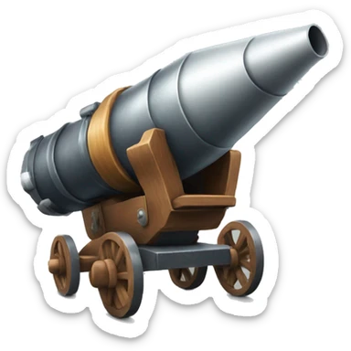 cannon-rocket sticker