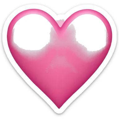 Pink love heart sticker