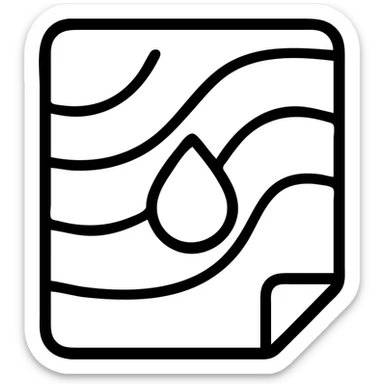 A weather map showing humidity levels sticker