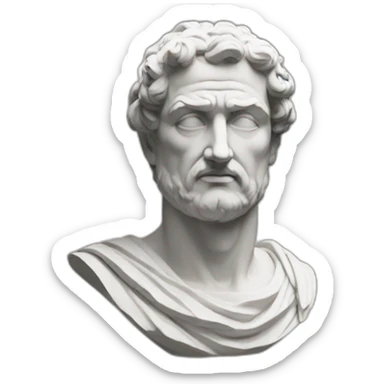 Stoic statue man sticker